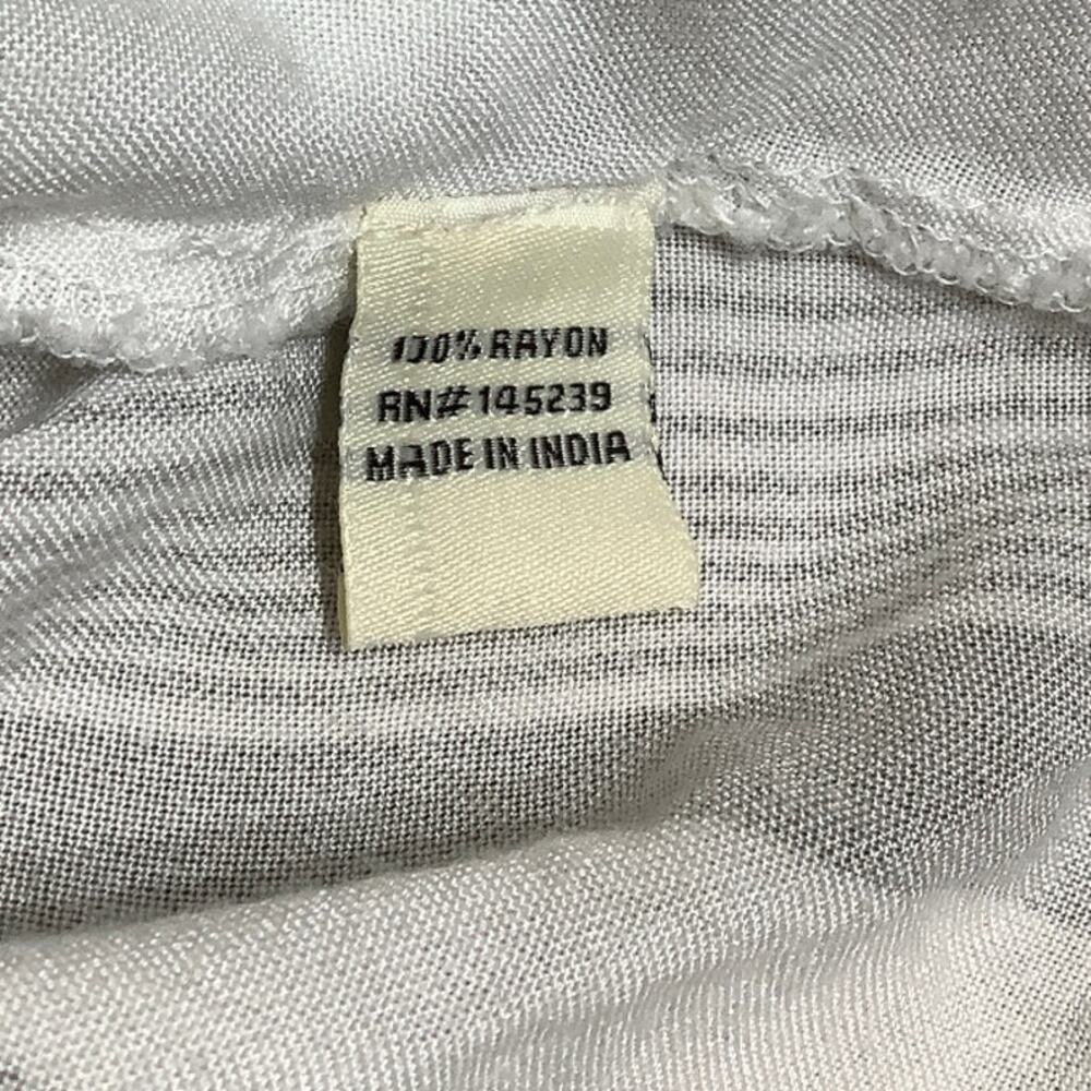 Sim & Sam Grey and White Striped Short Sleeve Top, Size Small - Picture 7 of 7